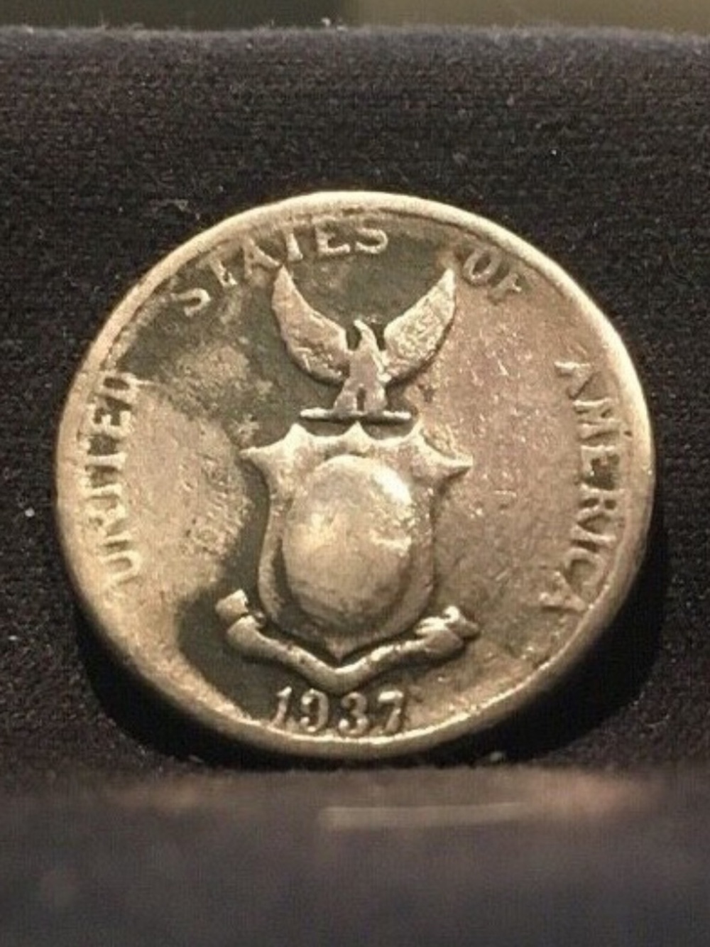 1937 Five Centavo Filipinas - US Manila Mint - Bronze Coin #206515204802